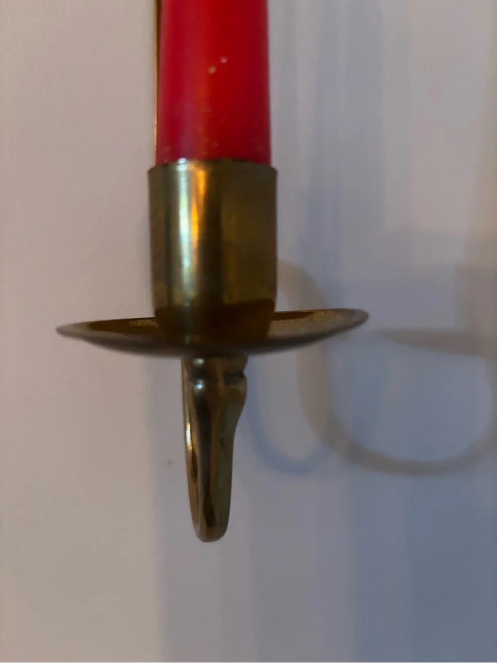 Brass Bow Wall taper candle holder Sconce gold